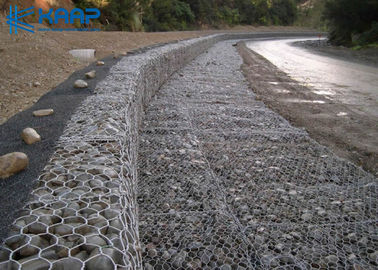 Paniers galvanisés de mur de Gabion, mur en pierre de cage pour la protection de route de construction